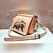 Torebka/ nerka Tattoo skóra projekt własny