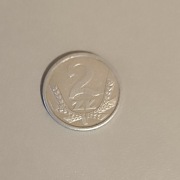 2 Zł 1989 ze znakiem mennicy 