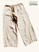 H&M wygodne lniano bawełniane na gumeczce 7/8 r.M
