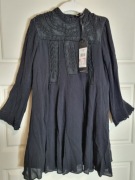 Sukienka czarna 116 cm Kappahl Vintage Stories