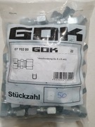 Śrubunek złączka gazu prosta 8mm GOK