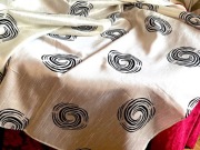 OBRUS PERŁOWY la PICASSO.ORGANDYNA ,WYPRZEDAŻ.157x167cm.