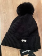 Czapka czarna Karl Lagerfeld