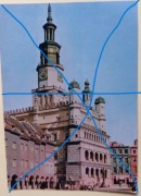 Poznań -Widok na Ratusz. Pocztówka bez opisu.  Polecam.