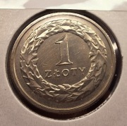 1 złoty 1991 mennicza UNC