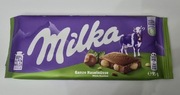 Czekolada Mleczna z Całymi orzechami Milka Hazelnut Tabliczka 95g
