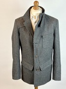 Płaszcz Bertoni Denmark 52 bosmanka Szary Wełna Meida Thermo Premium