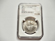 100 zł 1966 Mieszko i Dąbrówka, NGC MS66 
