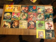 Zestaw bajek polskich na płytach winylowych - Pinokio Królewna Śnieżka...