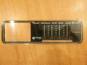 UNITRA radio budzik Pionier 85 Re 105 Czapla panel przedni front szybka