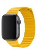 Apple Opaska skórzana w kolorze cytryny do koperty 44-49mm - rozmiar L