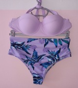 Struj kąpielowy z listkami Fiołkowy roz.M wymiary opis