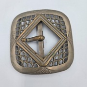 Klamra metalowa vintage ażurowa retro 6,5cm ozdobna