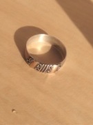 Obrączka pierścionek srebro 925 16,8mm