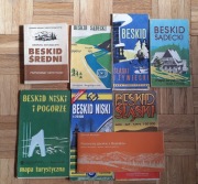 Beskidy stare mapy turystyczne PRL przewodniki PTTK