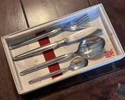 WMF - posrebrzane sztućce podróżne w pudełku - vintage