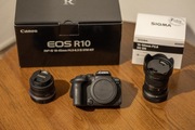 Canon R10 + obiektywy Canon i Sigma