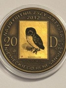 Kolekcjonerska . Mosiądz patyna. Fi 32 mm. Gyges