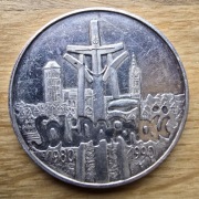 Srebrna moneta Solidarność 1990 