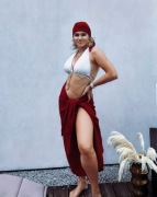 Pareo narzutka Okrycie plażowe Czerwony rubin