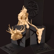 Bookend, podpórki do książek, Wiedźmin, zestaw 3 szt. Leszy, Bies, Geralt 