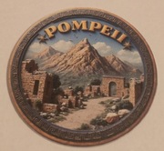 Magnes na lodówkę akrylowy POMPEII Pompeje Włochy Italy Wezuwiusz(19).