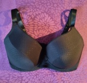 Biustonosz 70G Linaise, czarny stanik bezfiszbinowy 70 G bez fiszbin