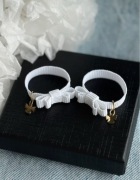 Bransoletki kokardki z aniołkami | Pamiątka Chrztu Świętego | Rypsovnia