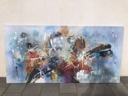 Obraz ręcznie malowany na płótnie 70x140
