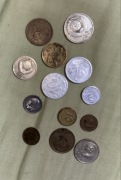 Różne monety zagraniczne