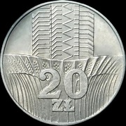 20 zł 1974 Wieżowiec i Kłosy (604)