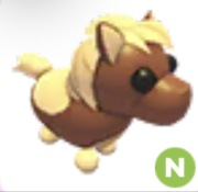 Shetland Pony Dark Brown N - Adopt Me Roblox