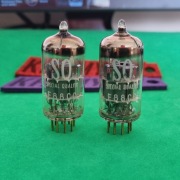 Ścisła para lamp elektronowych E88CC Philips SQ (Mullard Mitcham)