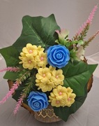 Mydlany bukiet kwiatów 