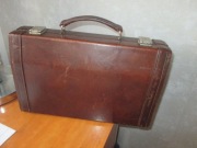 NESESER KUFEREK TECZKA SKÓRA RETRO VINTAGE ASP UCZELNIA PRL HIPSTER