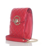 Torebka kopertówka pikowana czerwona