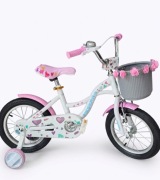 STYLOWY ROWER DZIECIĘCY ROWEREK 16" Z KÓŁKAMI BOCZNYMI+KOSZYK+DZWONECZEK