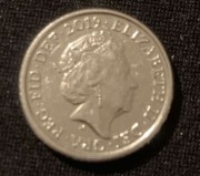 Wielka Brytania. 5 pensów. Five pence. 2019. Elżbieta II.