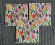 3 sztuki za 1 zł serwetka tulipany, komunia, wiosna , dzień matki decoupage