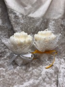 Piękna świeca świeczka tulipany