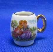 Mini Kubeczek Kolekcjonerski Porcelanowy Barokowe Panie 