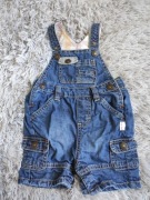 Jeansowe ogrodniczki na lato Tup Tup r. 68