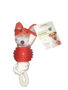 ZABAWKA DLA PSA GRYZAK Lisek SZARPAK Z PIŁKĄ DO APORTOWANIA marki Zoofari!