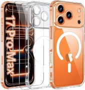 Etui +2x Szkło PRZEZROCZYSTE do iPhone 17 PRO MAX do MagSafe WZMACNIANE 