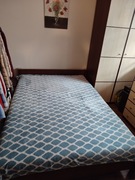 łóżko BRW 140x200 cm + komfortowy materac HEVEA lateks Comfort + stelaż