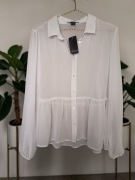 Esmara biała przezroczysta bluzka koszula rozm 40