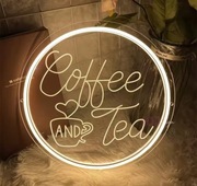 NEON KAWA HERBATA KAWIARNIA SZYLD LED COFFEE BAR KAFEJKA DEKORACJA WITRYNA