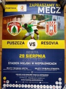 Afisz Plakat meczowy Puszcza Resovia Rzeszów 2020