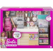 LALKA BARBIE ZESTAW Z LALKĄ KAWIARENKA KAWIARNIA KUCHNIA 