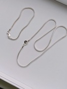 Zestaw biżuterii srebro 925 bransoletka i naszyjnik 